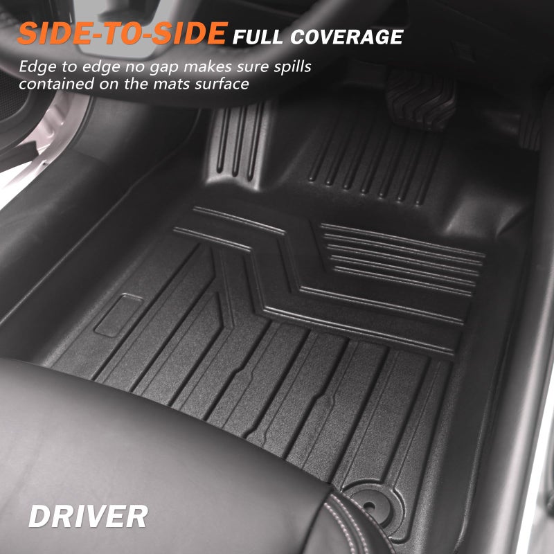 KUST Custom Fit Floor Mats for 2019-2025 2026 Nissan Altima Accessories All Weather Floor Mat Carpet Liners Front Rear 2 Row Seat Black Liner TPE - Image 3